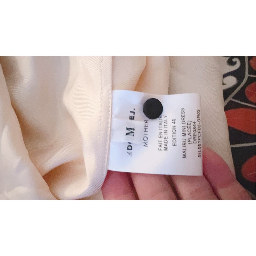 La DoubleJ x Mother Malibu Silk Twill Mini Dress Pacific Placée Print Size S NWT - Picture 10 of 10